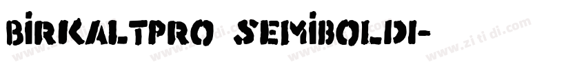 BirkaLTPro SemiboldI字体转换